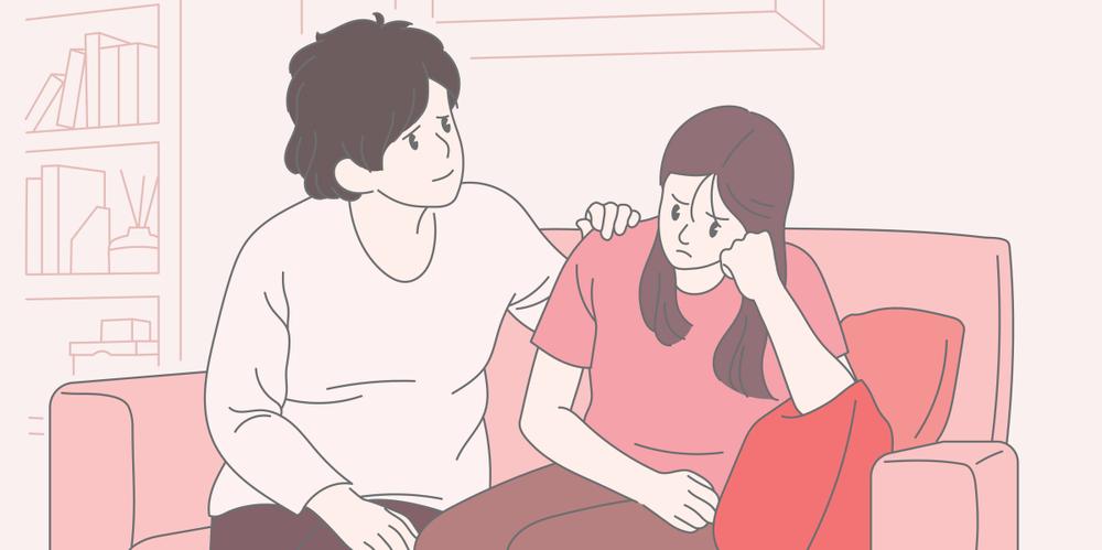 femme qui s'occupe de sa fille