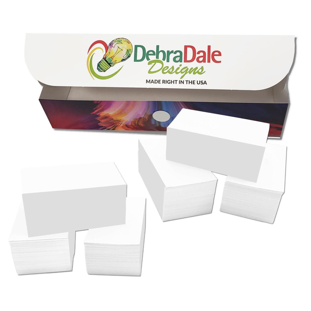 2x3.5 Mini Blank Index Cards | 1,000 Count | White | 199gsm Standard Weight