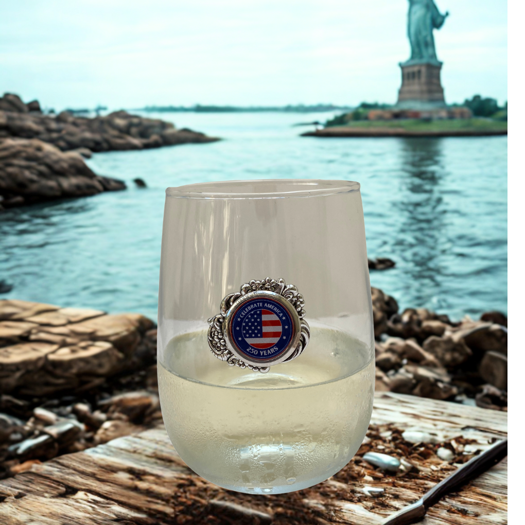 Stemless Wine Glass to Celebrate America 250