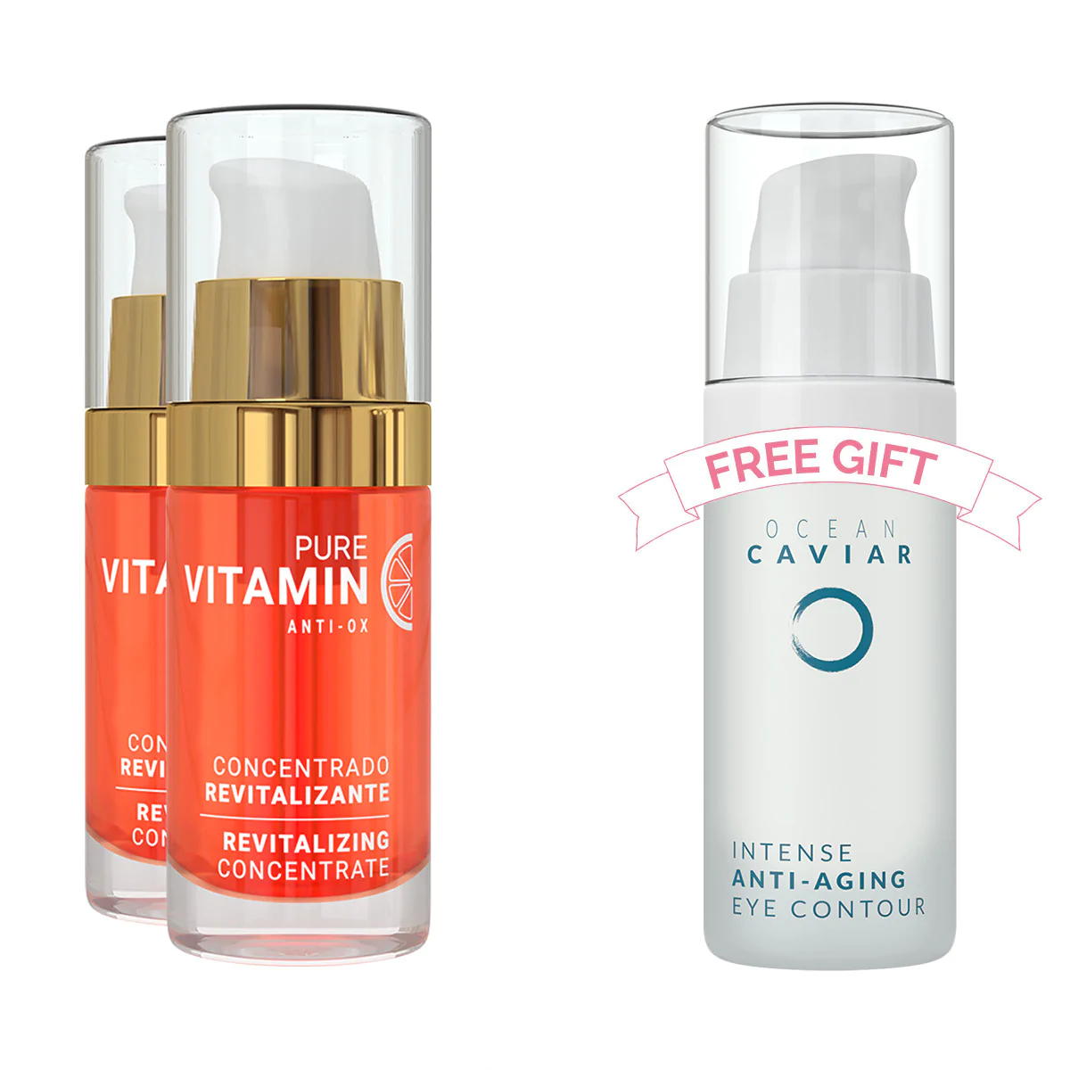 2 VITAMIN C SERUMS & FREE EYE CONTOUR