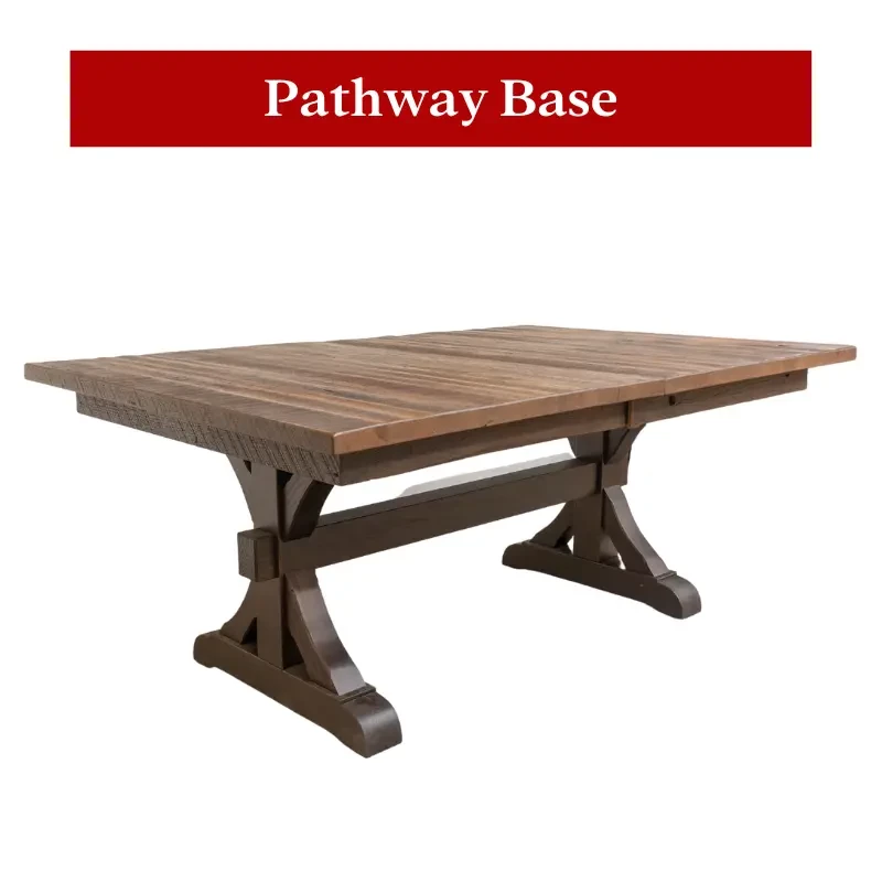 Pathway Solid Wood Trestle Base