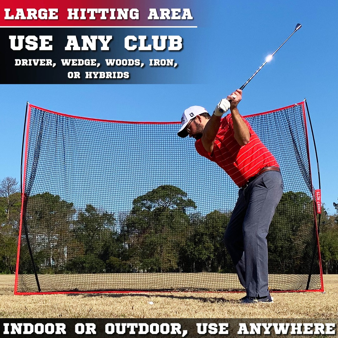 ZENY Golf Net 10x7 feet Golf Hitting Net for Backyard Driving Range, Indoor  Outdoor, Garage Golf Practice Net with Carrying Bag