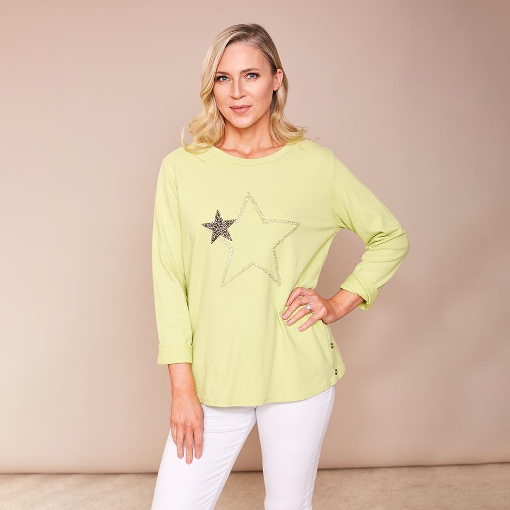 Sophia Star Top (Apple green)