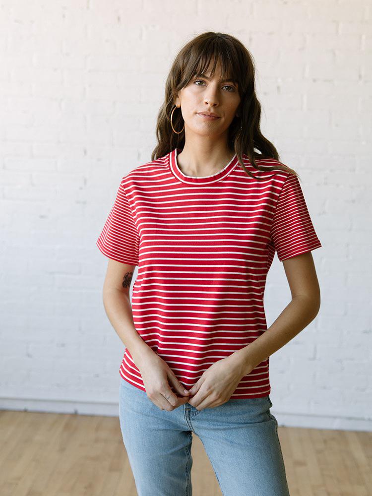 Staff Picks - Tradlands Box T-Shirt Red Stripe