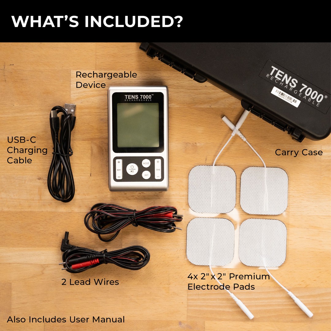 TENS 3000 DIGITAL TENS UNIT. BATTERY, LEADWIRES, CASE & ELECTRODES INCLUDED