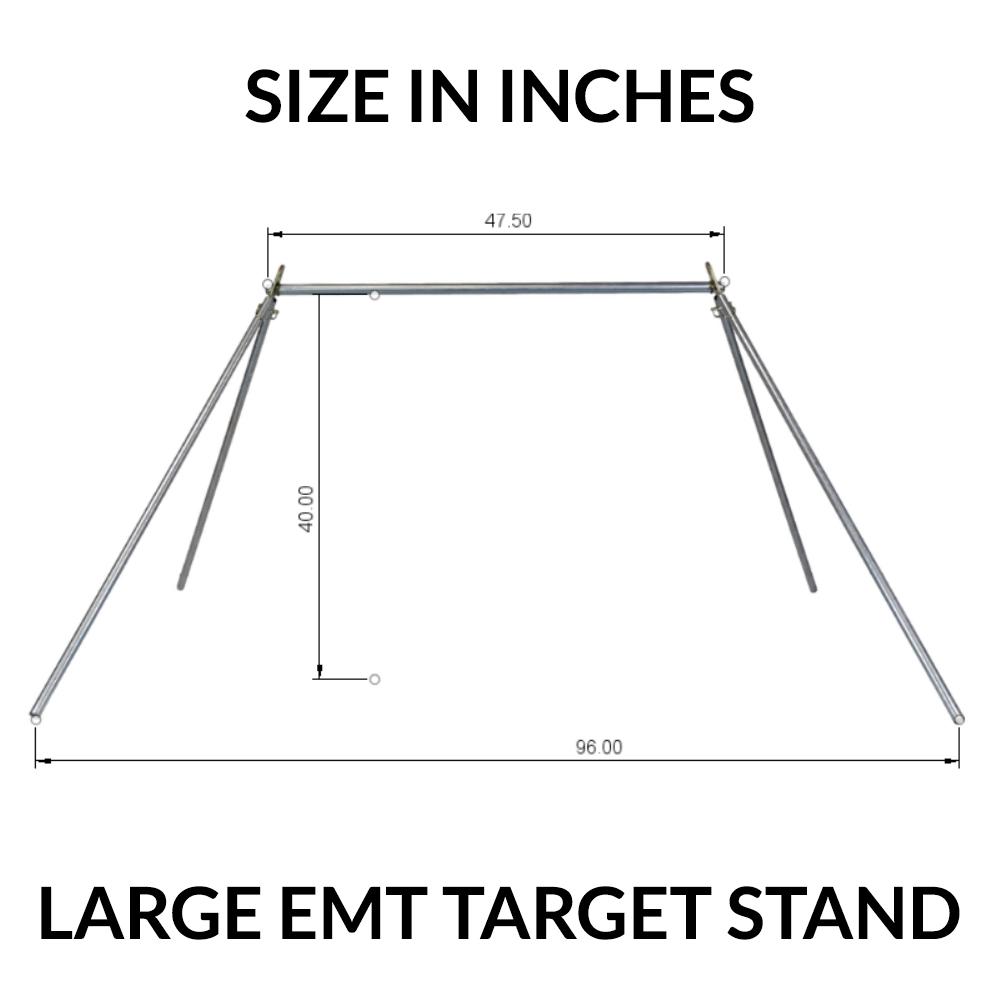 emt steel target stand large front