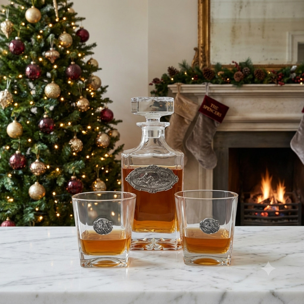 Horse and Hound Decanter Set | Christmas Gift