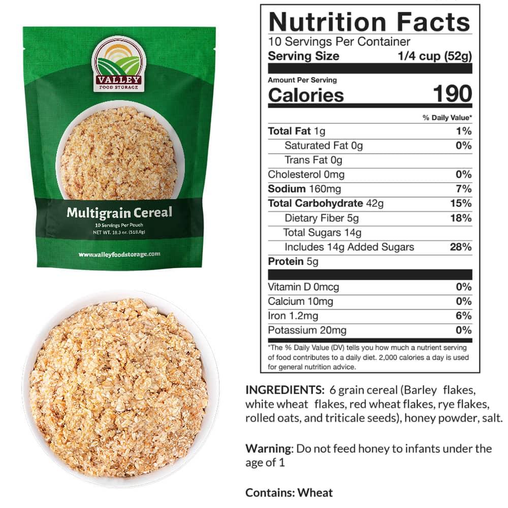 Multigrain Cereal Nutrition Facts