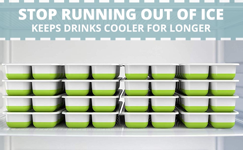 Stop running out of ice. Keep drinks cooler for longer.