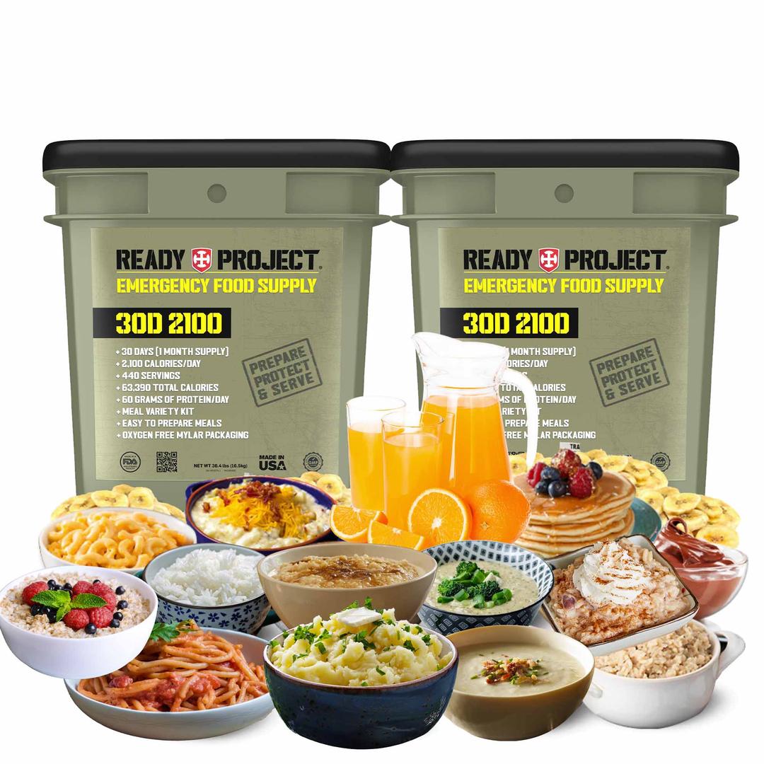 Ready Project® 1 Month / 30 Day 2100 Cal/Day (440 Serving Emergency Food Supply) TT
