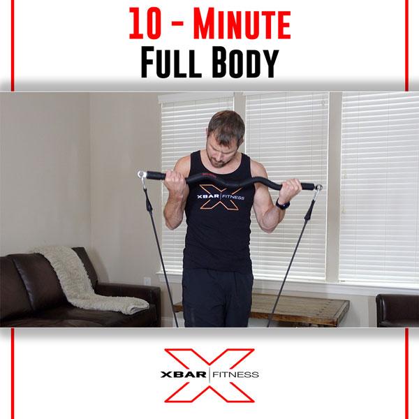 10-minute full body workout resistance bands