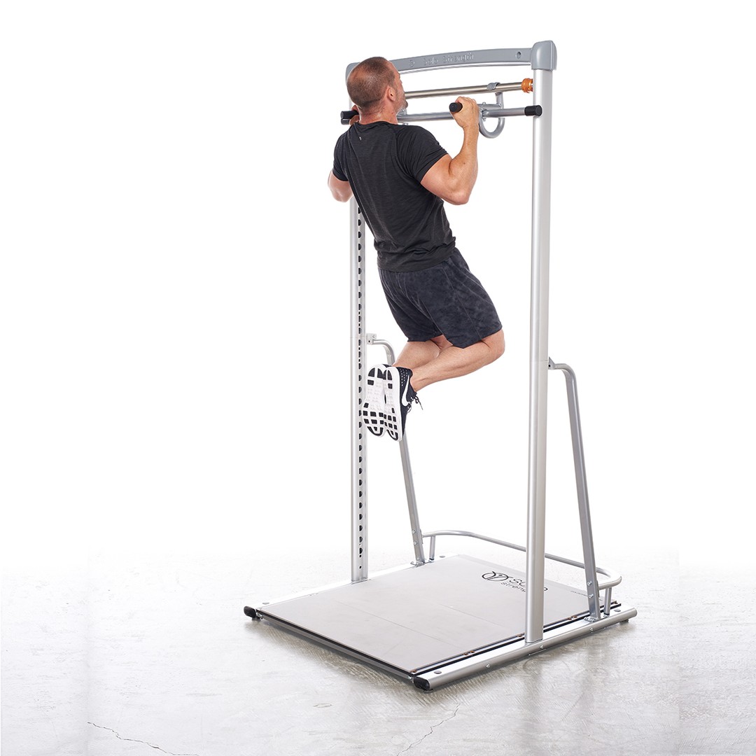Ultimate Adjustable Height Dip Row Pull Up Bar (Option for all Ultimate Series Systems) - SoloStrength Free standing Dip Station