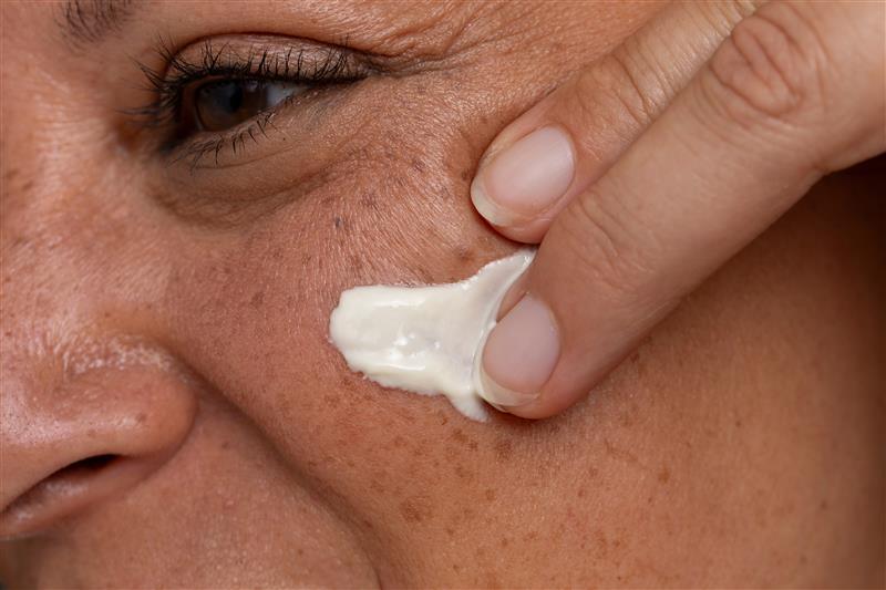Texture on skin tone