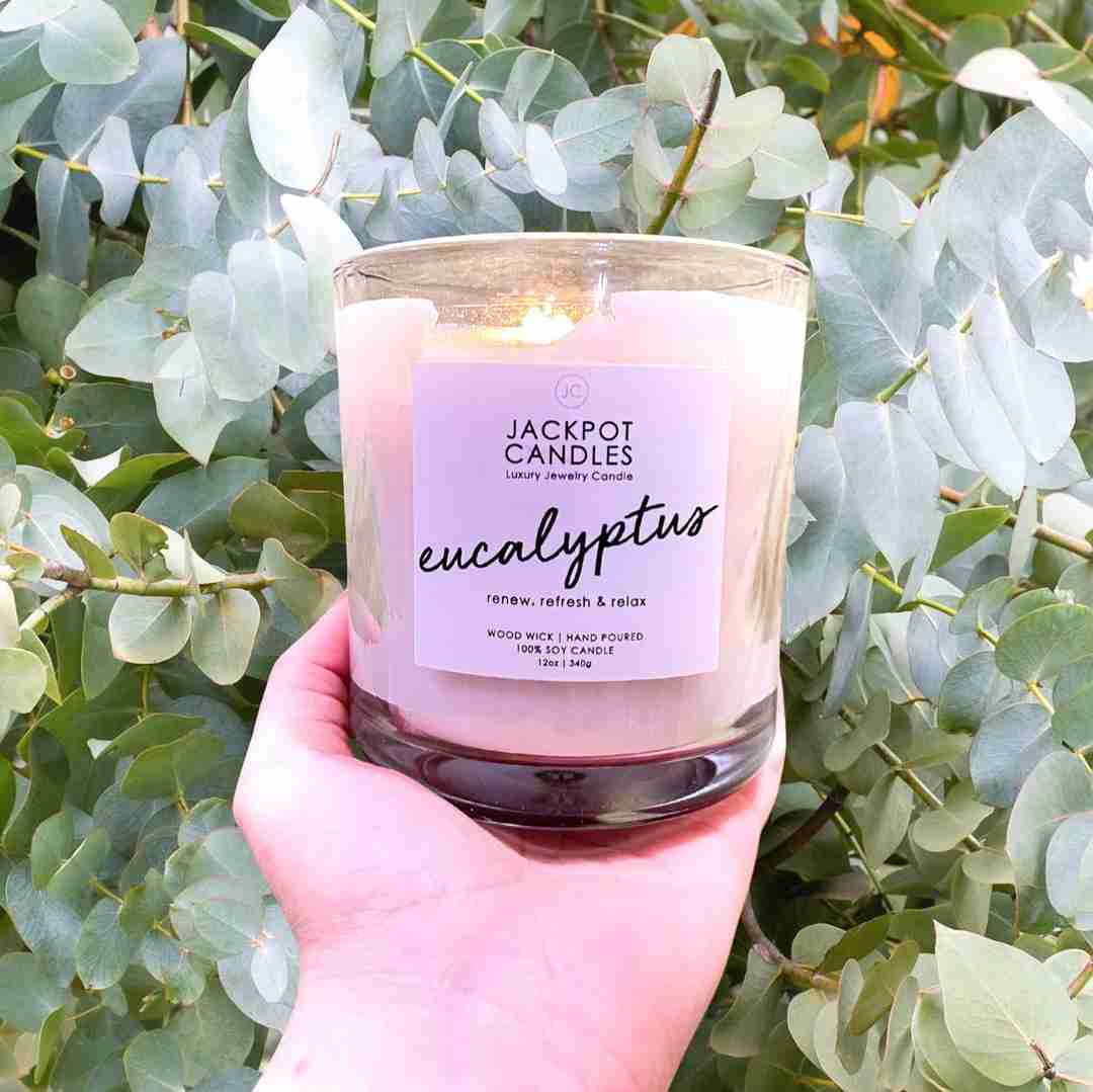 eucalyptus scented candle