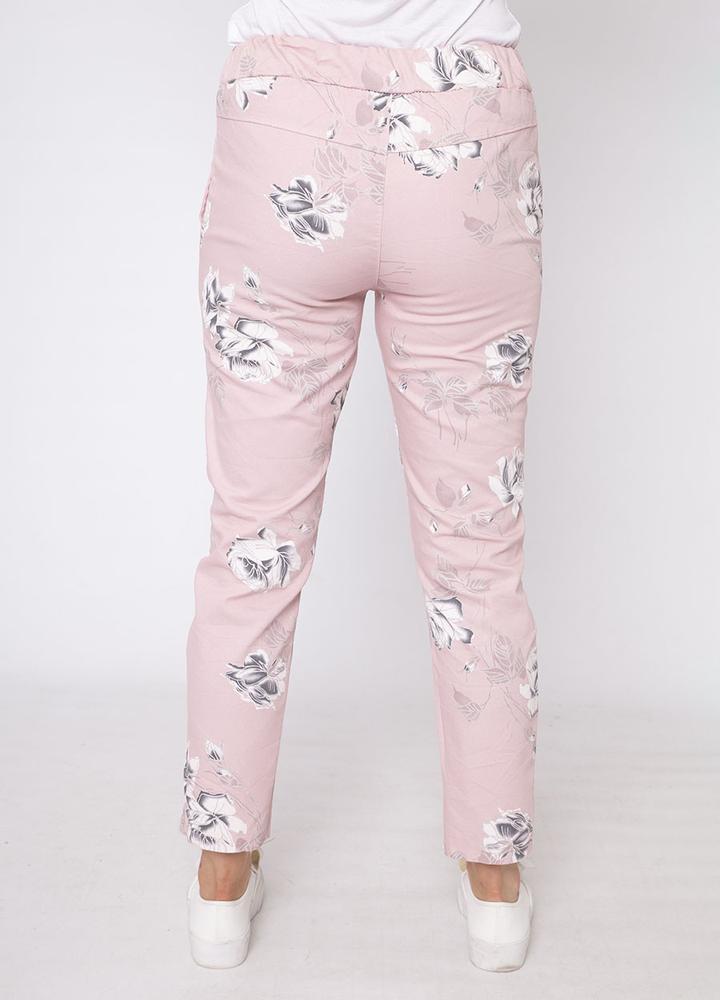Rose Crinkle Cotton Trouser