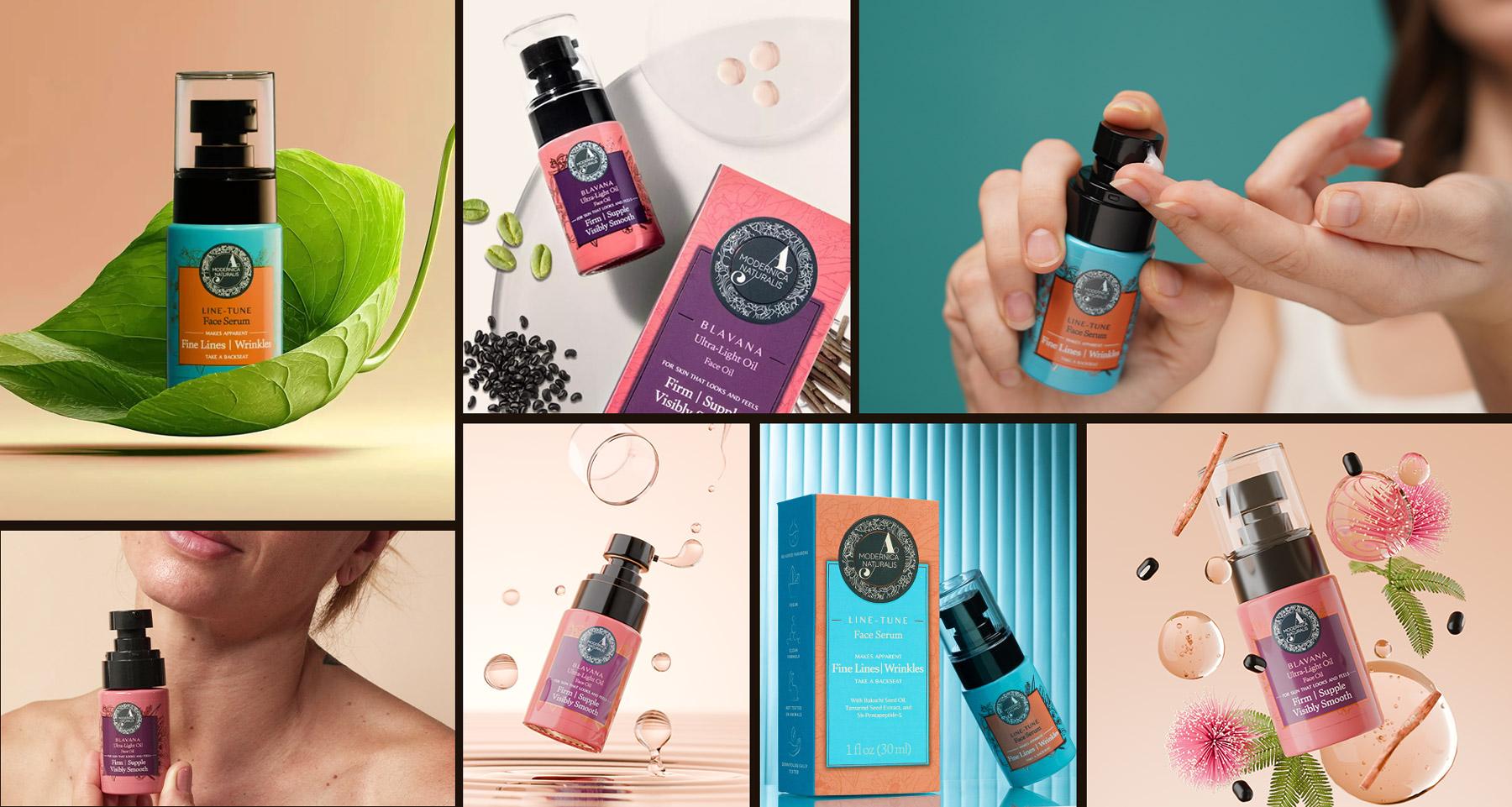 lifestyle images of Dyumati with text saying: FREE Dyumati Illuminating Face & Body Dew Duo worth $86 USD on orders over $100 USD.