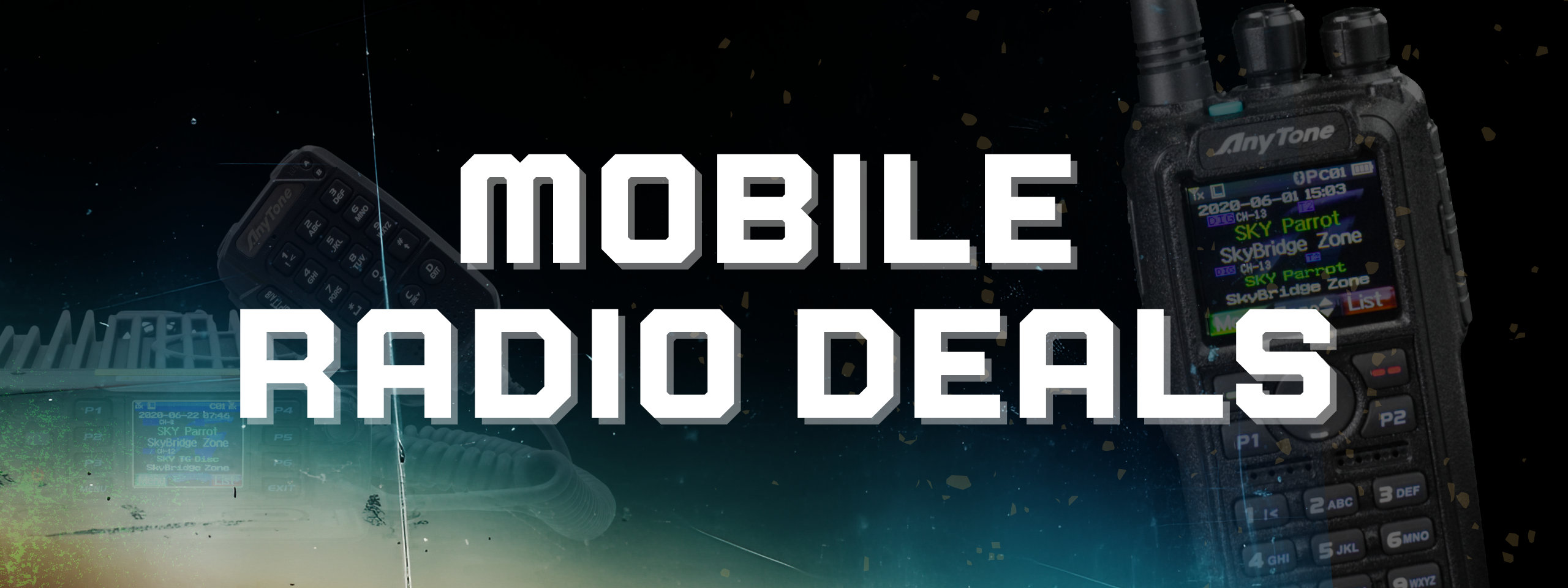 Handheld radio deals button