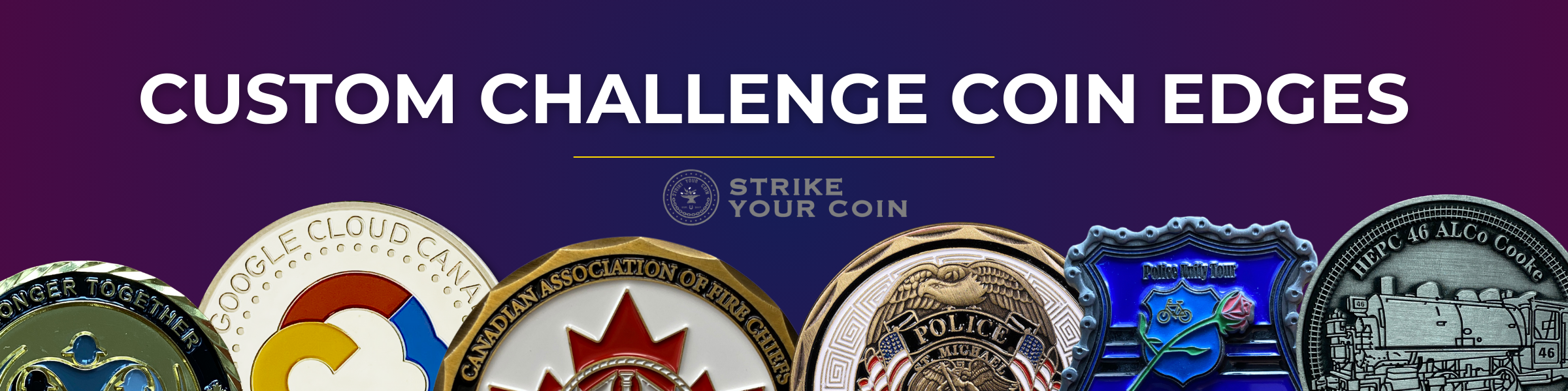custom challenge coin edges