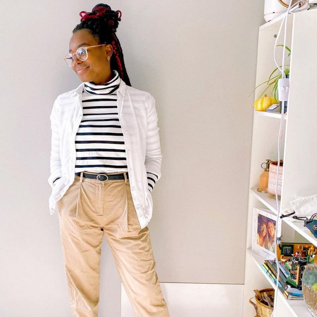 Ambassador Pumulo | Striped Turtleneck