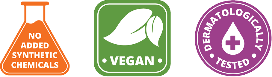 Not Tested on Animals, Vegan, 30-Day Money Back Guarantee badges 2