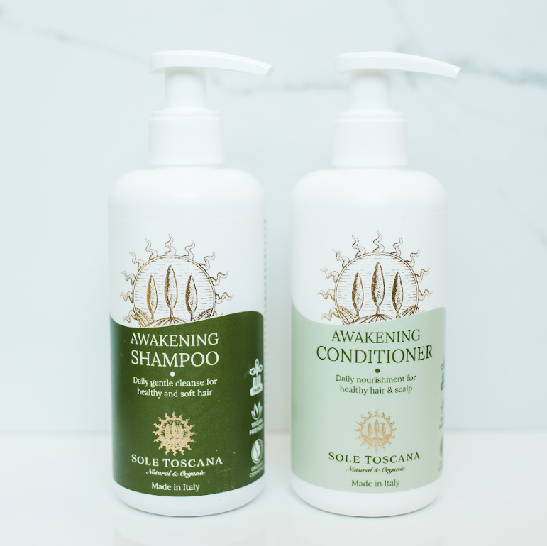 Sole Toscana's Organic Shampoo & Conditioner