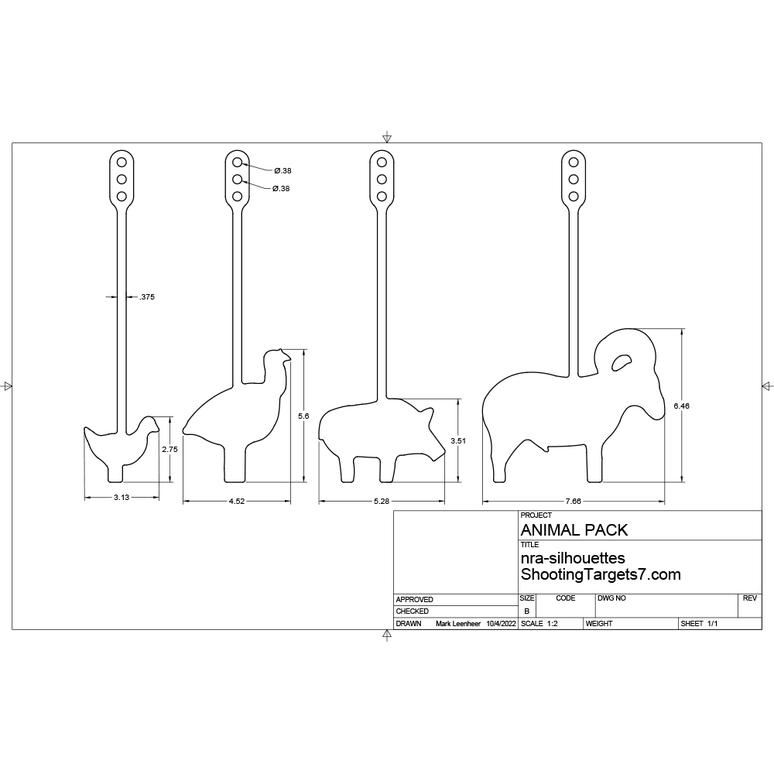 NRA Animal Silhouettes 🎯