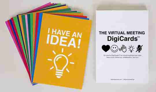 digicards - flash cards for digital meetings