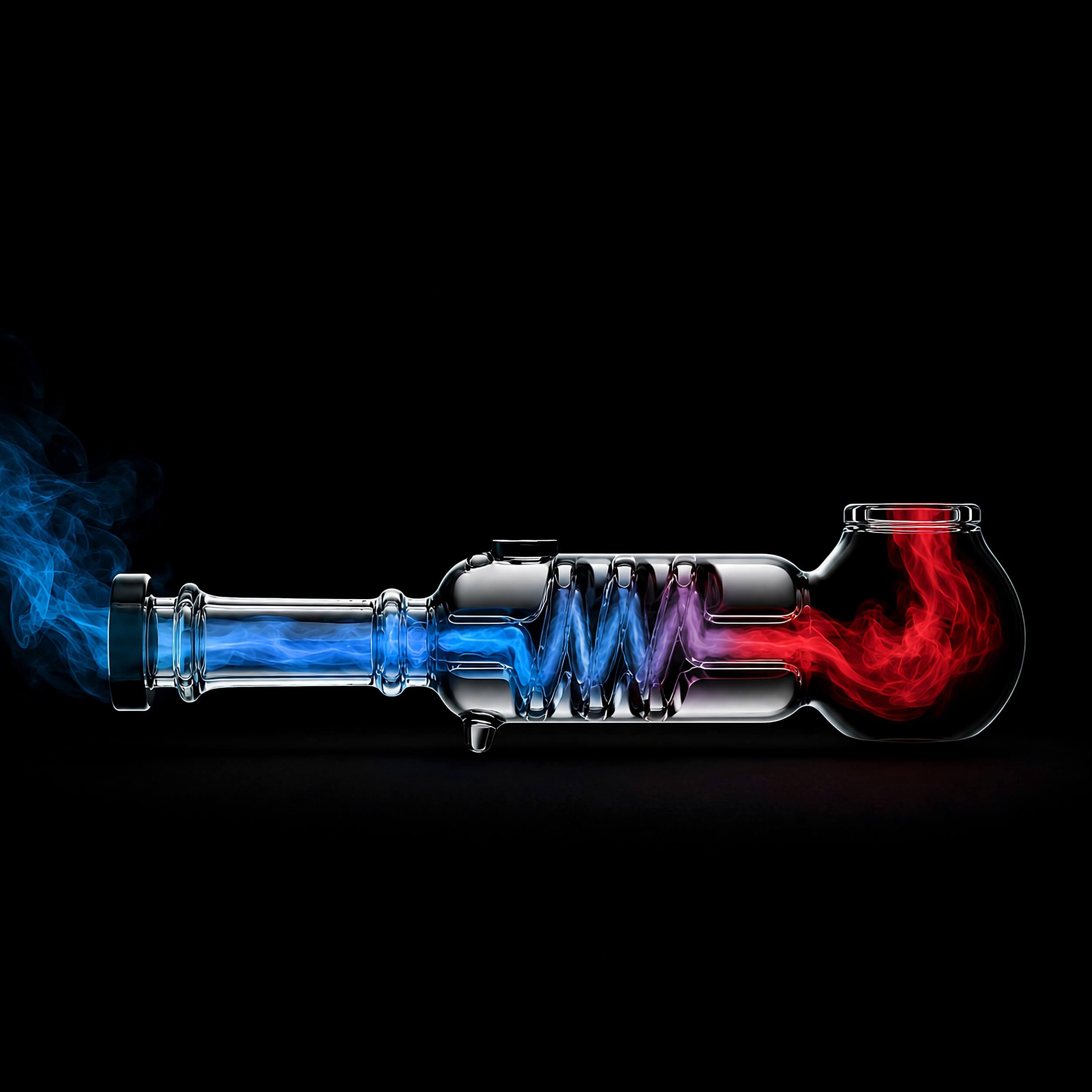 how a glycerin pipe works