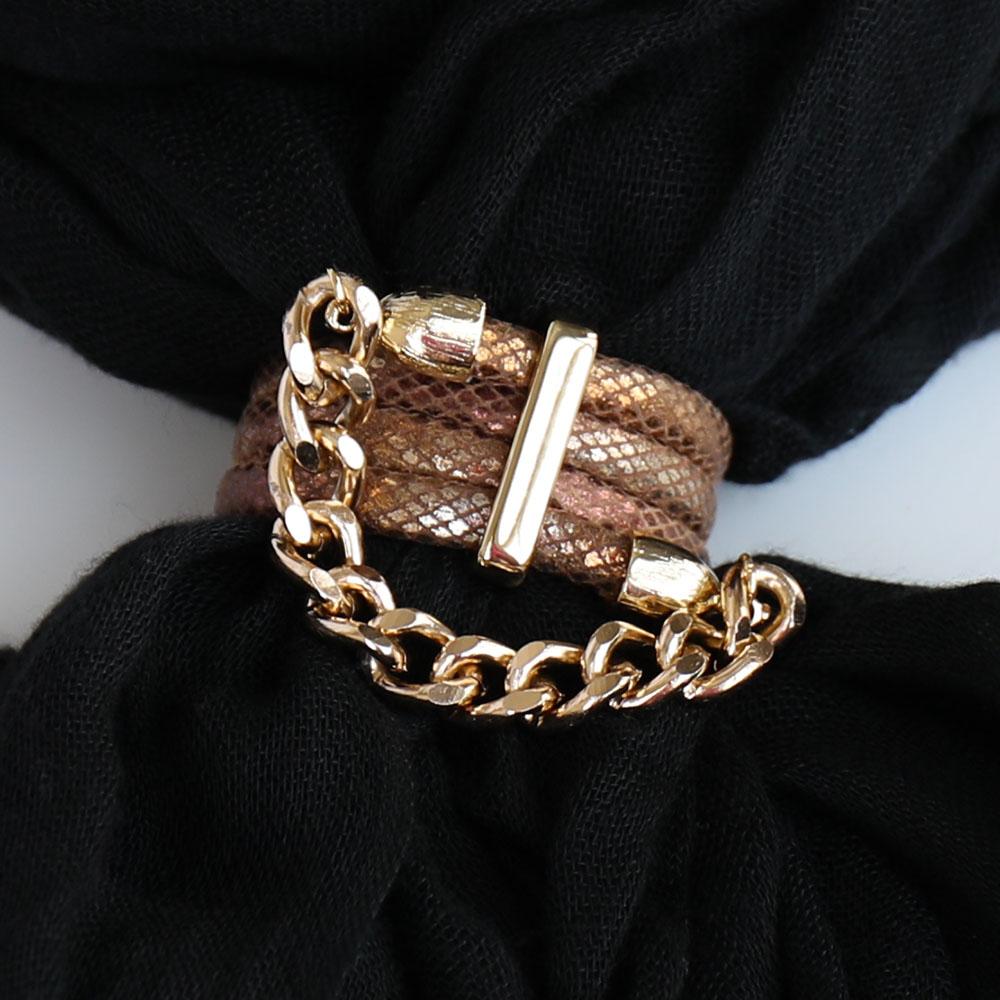 Gold Sprinkle Scarf Lock - Lock and Shine