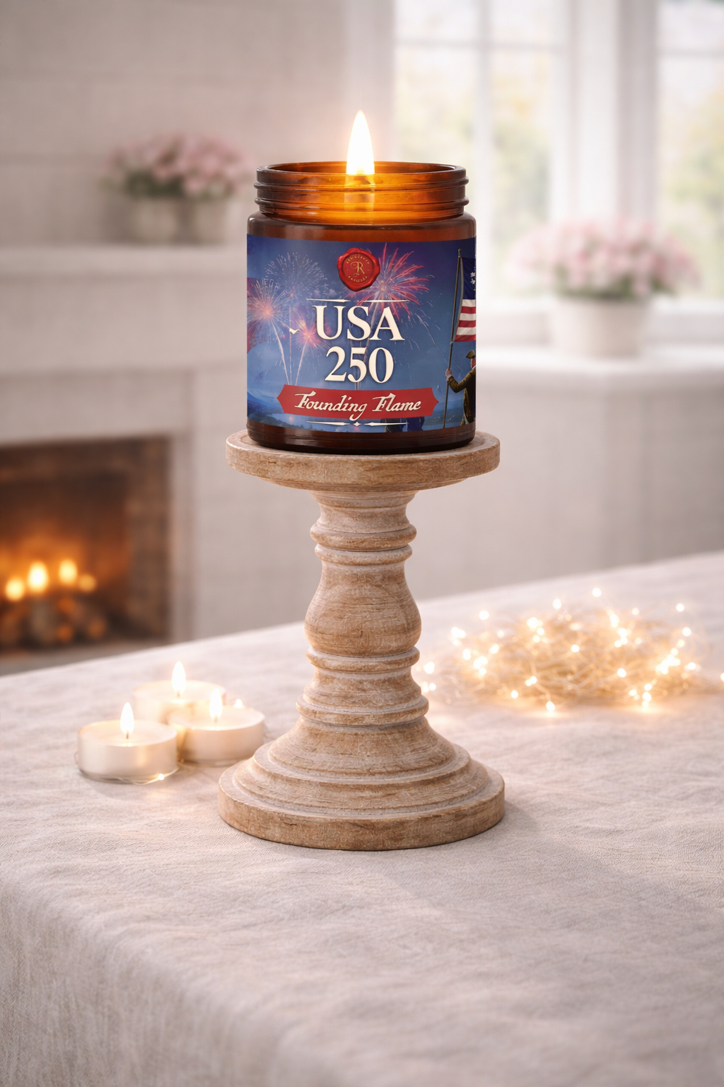 ANCHOR THE TABLE WITH A CANDLE CENTERPIECE