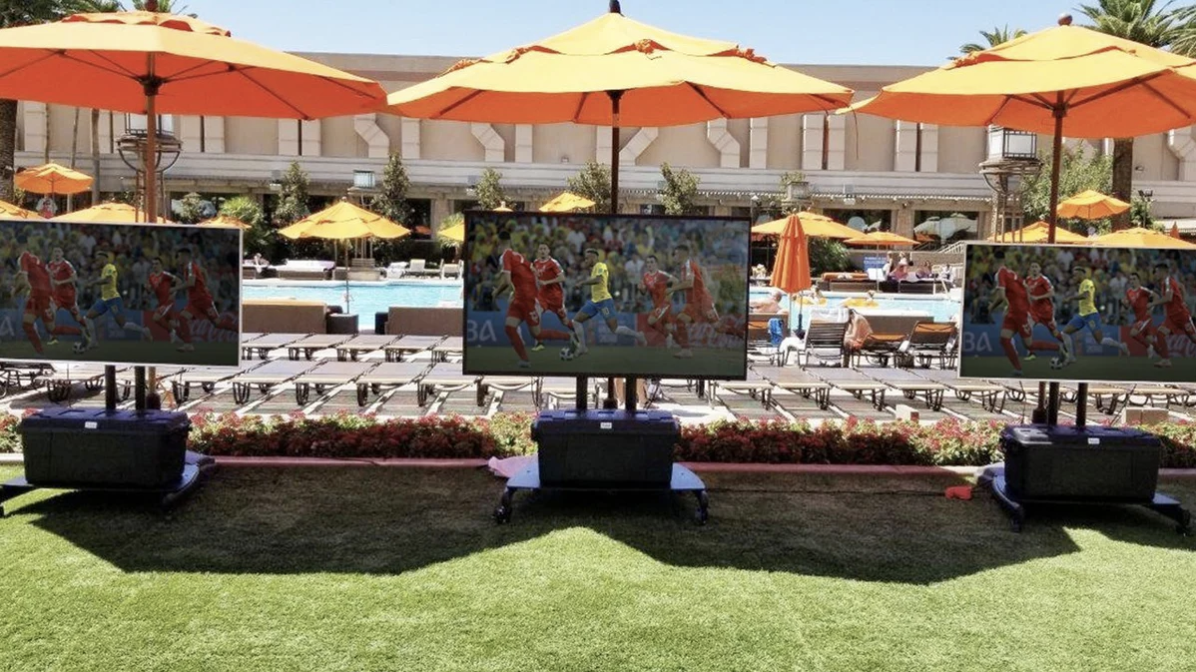 Outdoor TV by the pool
