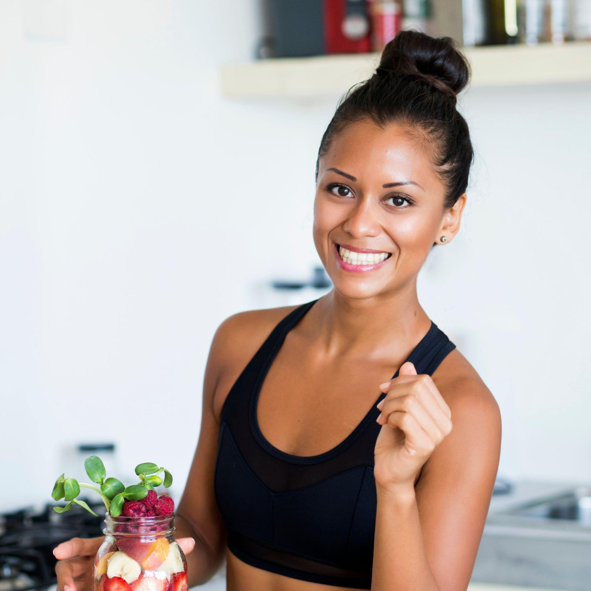 Healthy Woman with Veggies