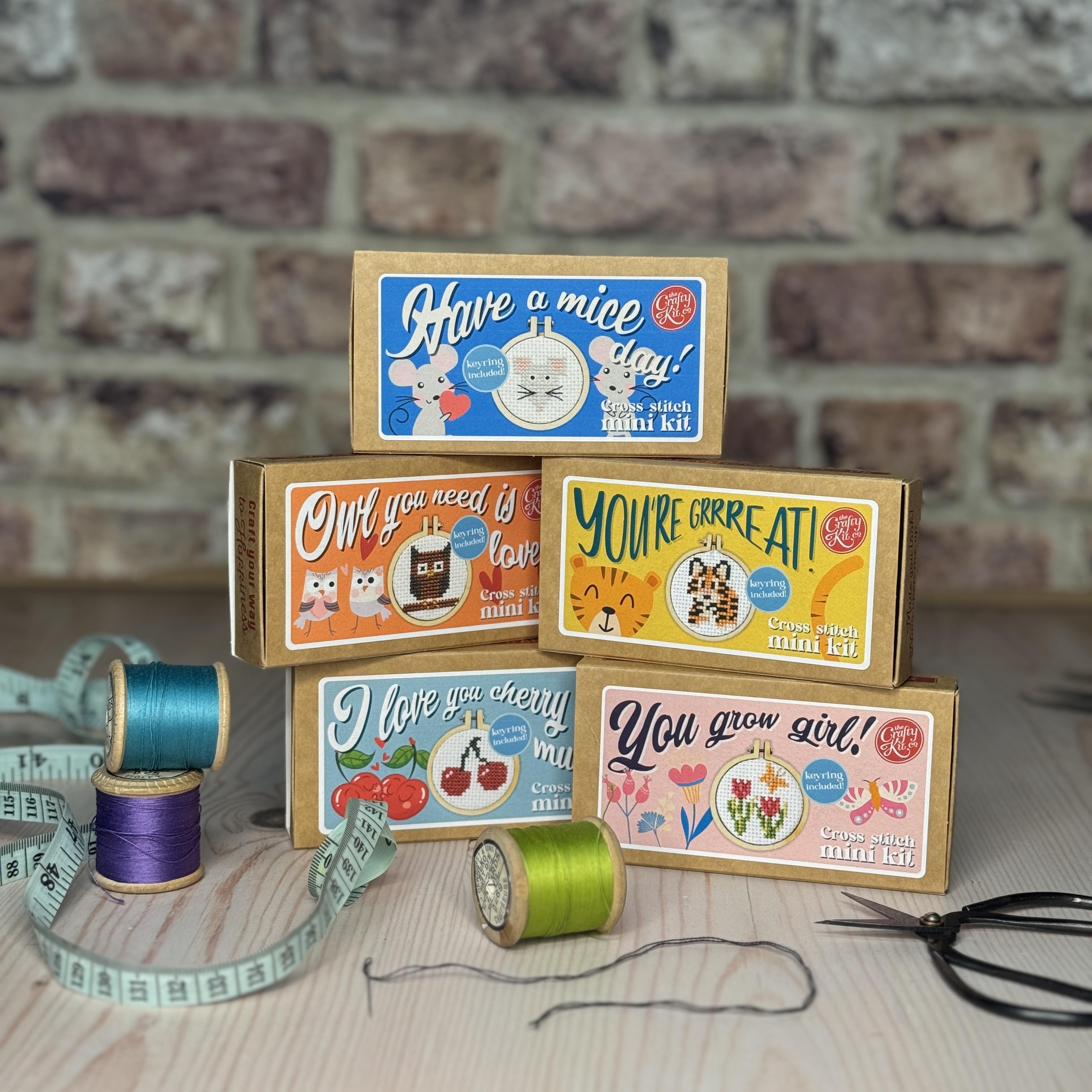 mini matchbox cross stitch kits