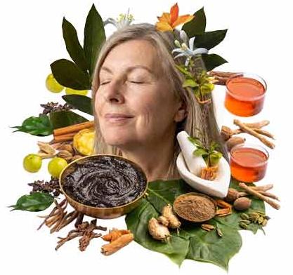 Abstract women in ayurveda