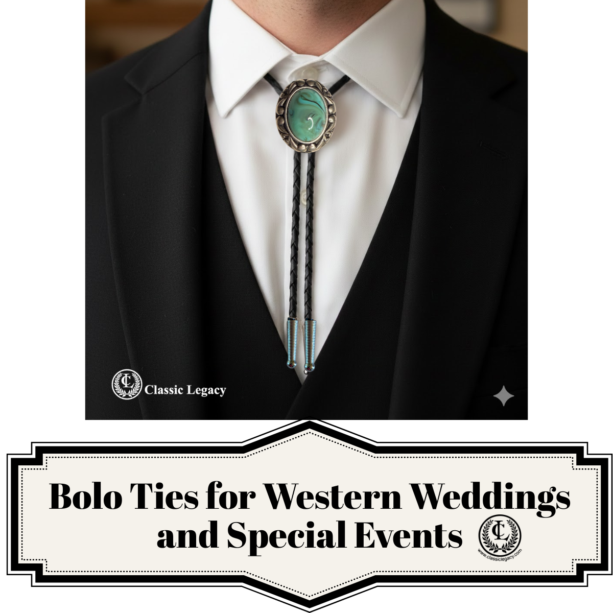 Bolo ties for Western Weddings and special events
