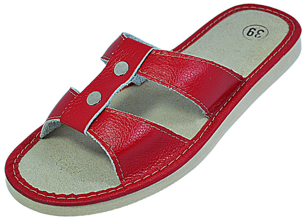 Liona - women house leather slippers - Reindeer Leather