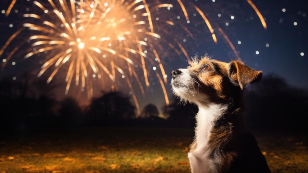 Dogs Scared of Fireworks. Tips For Dogs That Are Afraid Of Fireworks. Ways to Calm Dog During Fireworks.
