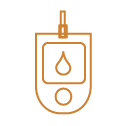 blood sugar monitor icon