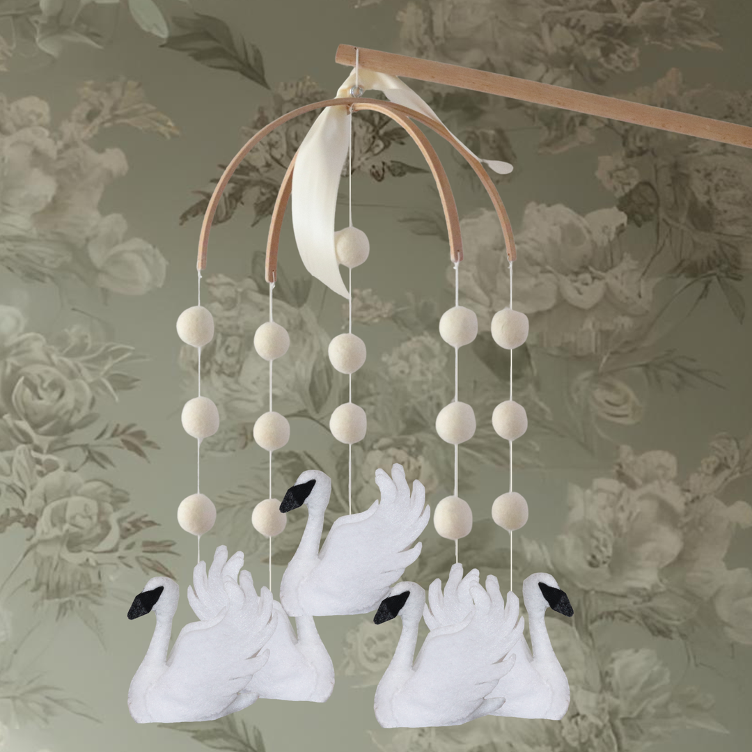 Swan Baby Mobile