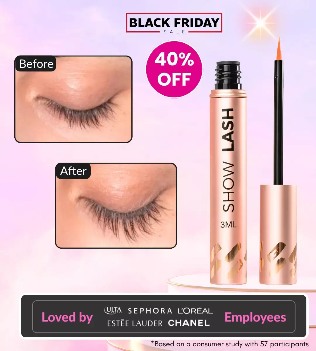 show lash eyelash serum, eyelash serum