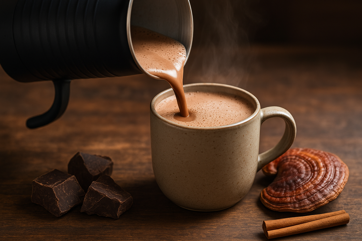 Pouring Cacao Elixir Blends