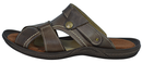 Dash - Men leather flip-flop with arch support - Reindeer Leather