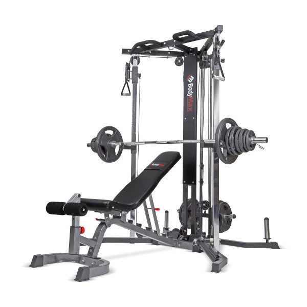 1 x cable Motion Trainer with bench & 140kg Olympic Set 