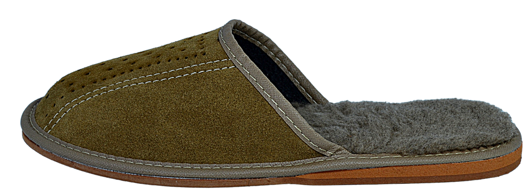 Jax - Mens indoor leather slippers - Reindeer Leather