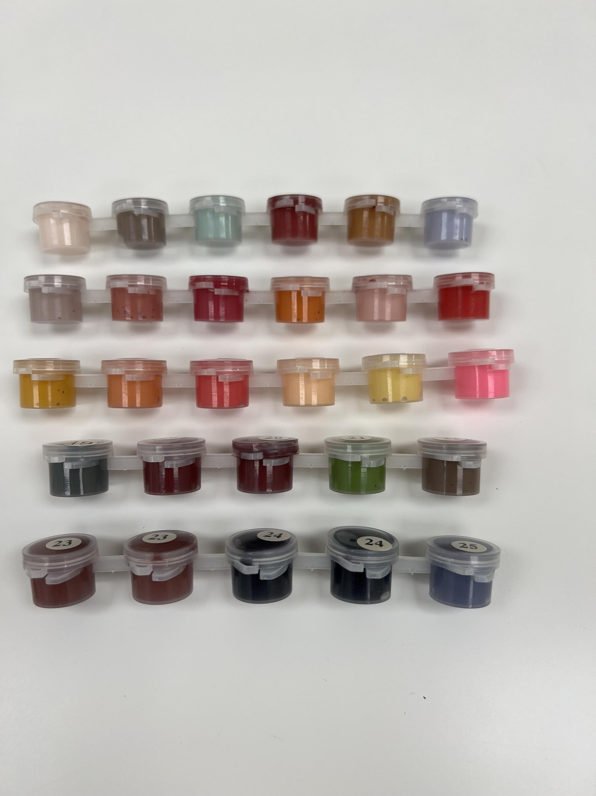 Why do paint by numbers colors sometimes look different in the paint p