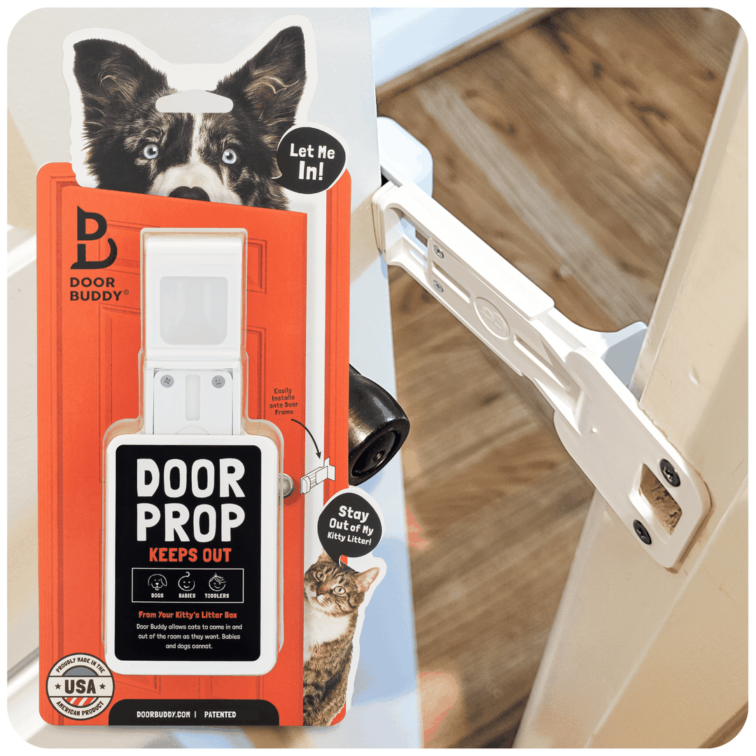 Door Buddy Cat Door Prop to keep dogs out of litter box