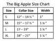 The Big Apple Collar size chart