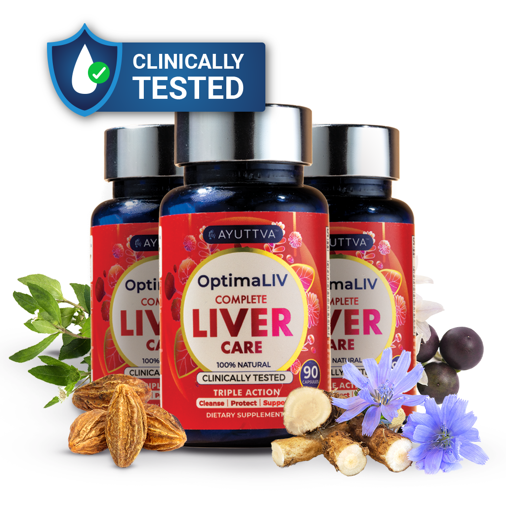 Optimaliv image with herbs and clinically tested tag
