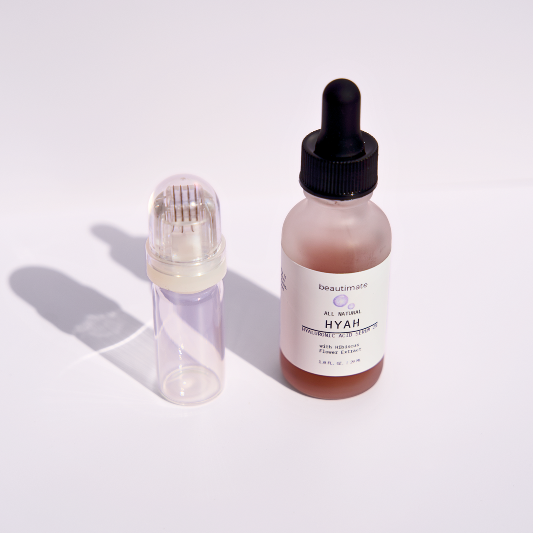 hydra roller with beautimate hyah serum