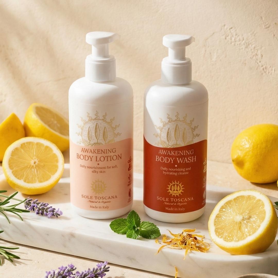Awakening Organic Body Wash & Lotion Set ($56 retail price)